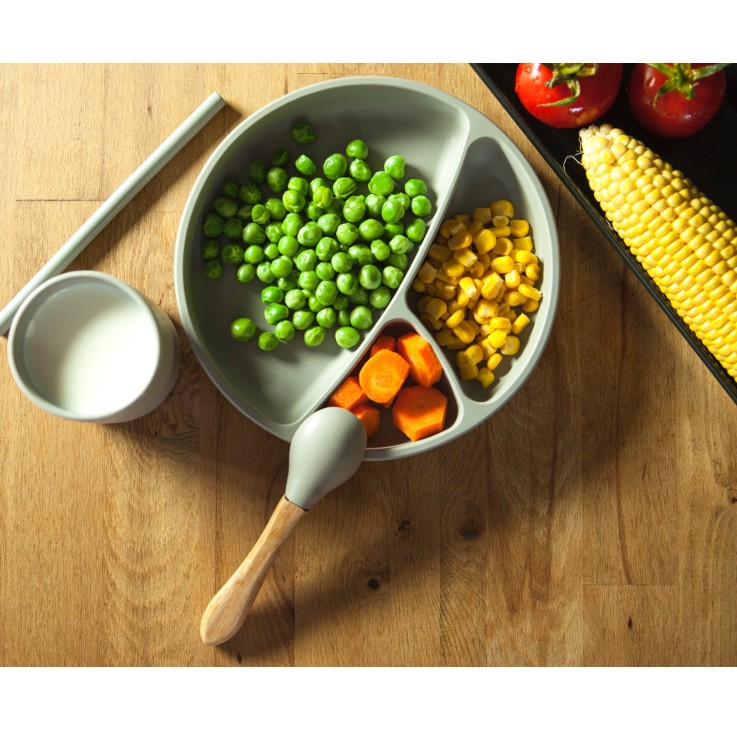 Coffret repas comme un grand, Assiette Cuillère Bavoir
