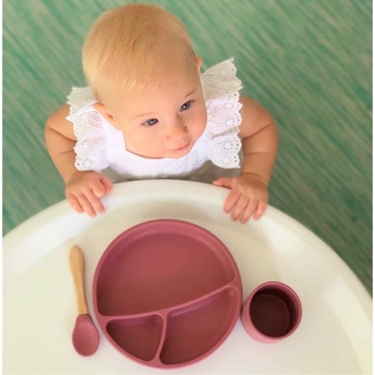 Coffret repas comme un grand, Assiette Cuillère Bavoir