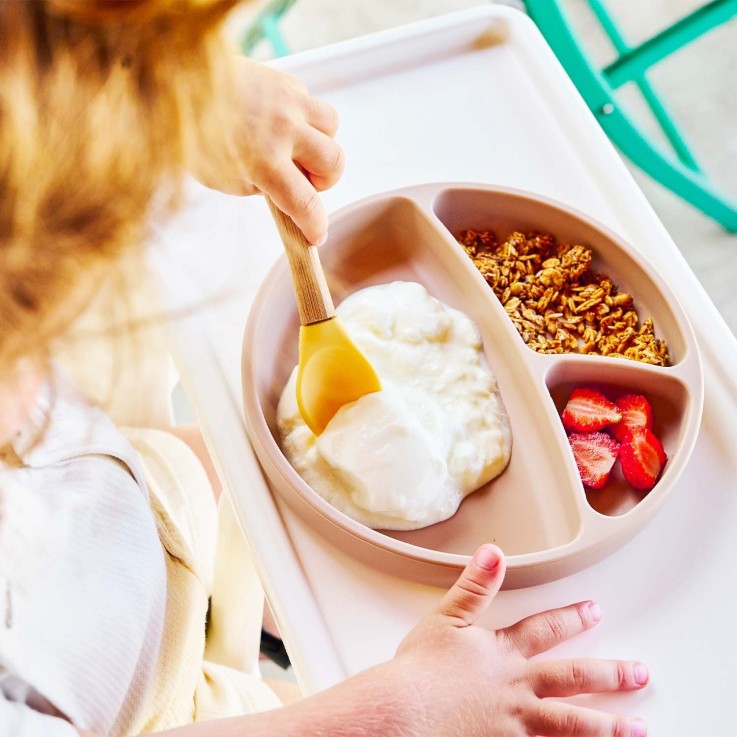 Coffret repas comme un grand, Assiette Cuillère Bavoir