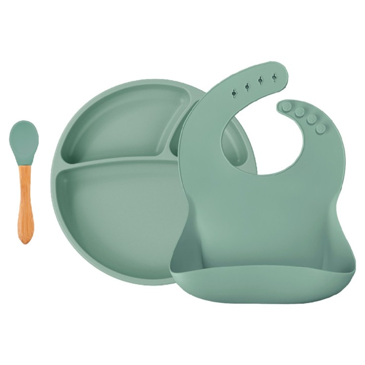 Coffret repas comme un grand, Assiette Cuillère Bavoir