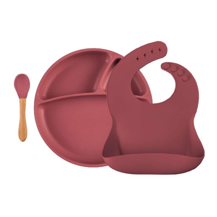 Coffret repas comme un grand, Assiette Cuillère Bavoir