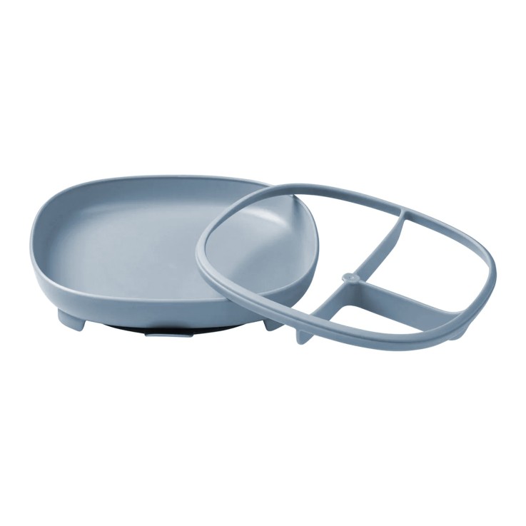 Assiette à ventouse avec compartiments amovibles