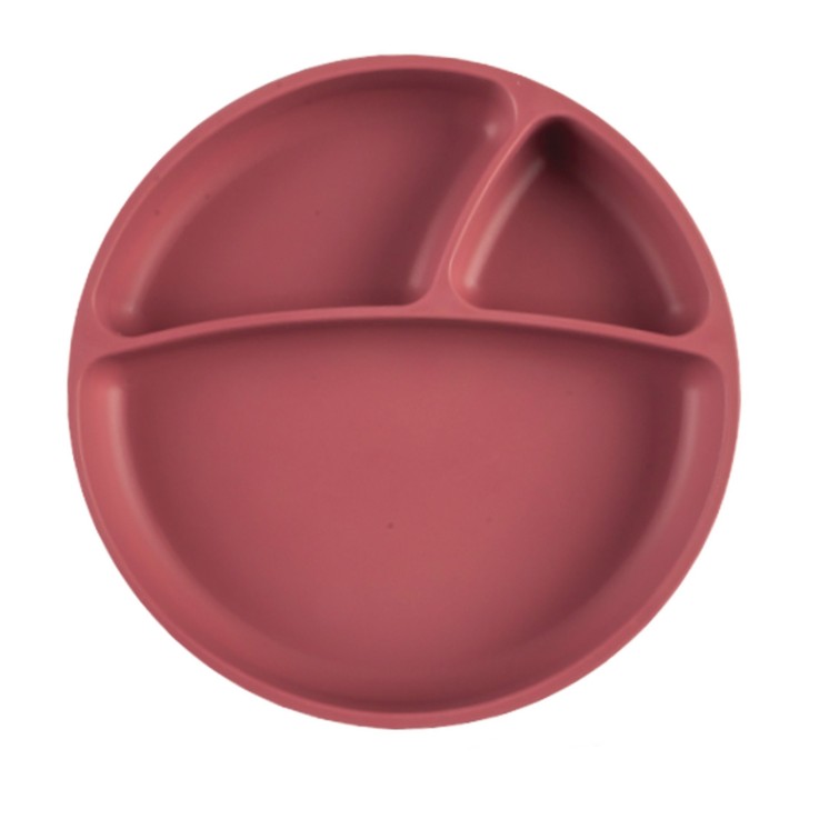 Assiette bébé à ventouse en silicone