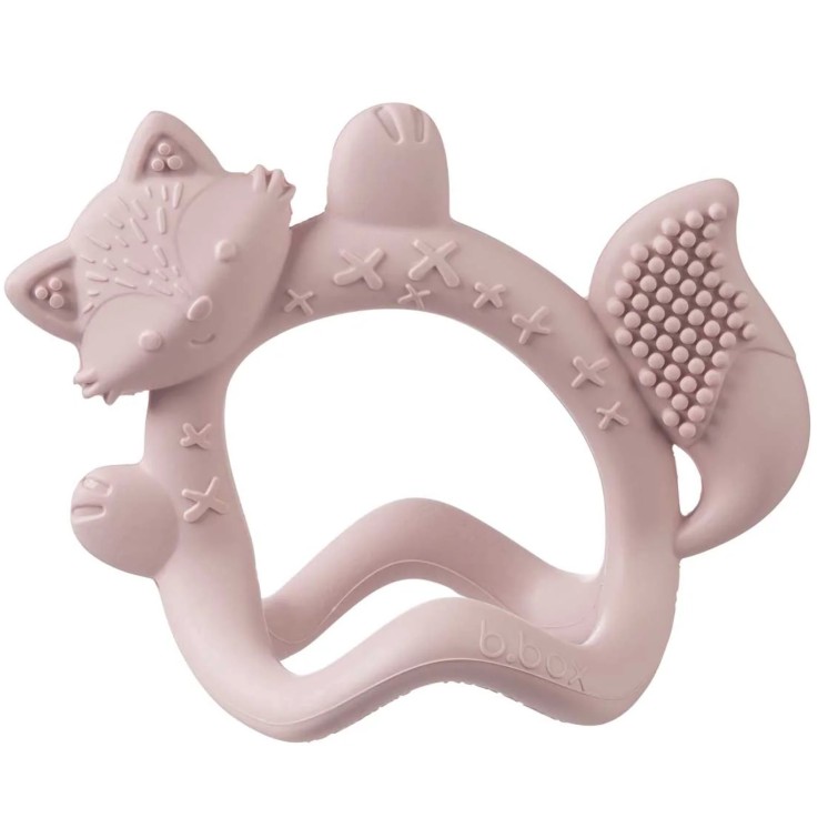 Bracelet de dentition bébé en silicone, Renard
