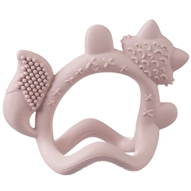 Bracelet de dentition bébé en silicone, Renard