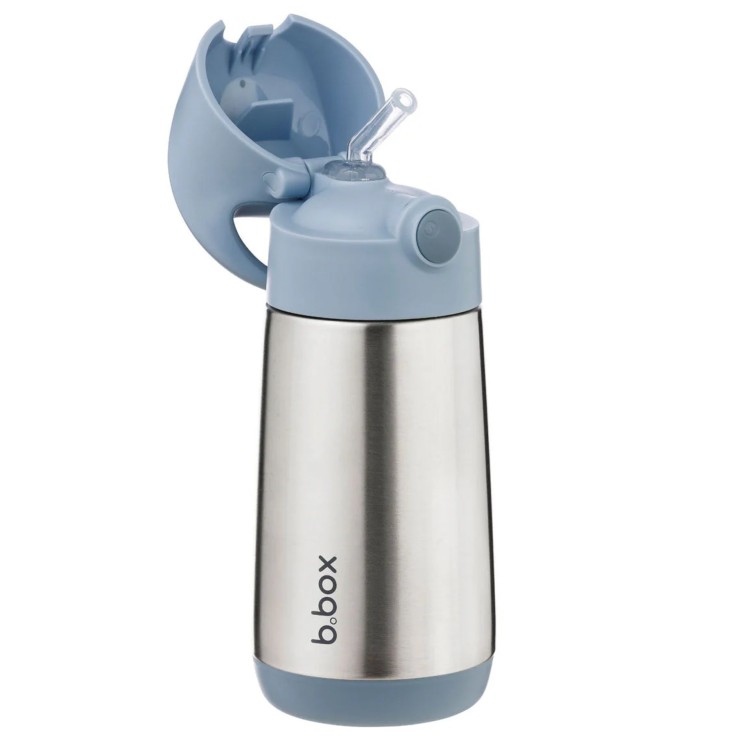 Gourde isotherme enfant en inox avec paille anti-fuite 350ml