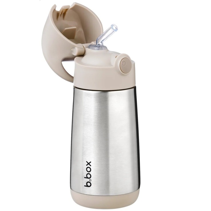 Gourde isotherme enfant en inox avec paille anti-fuite 350ml