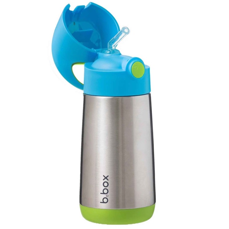 Gourde isotherme enfant en inox avec paille anti-fuite 350ml