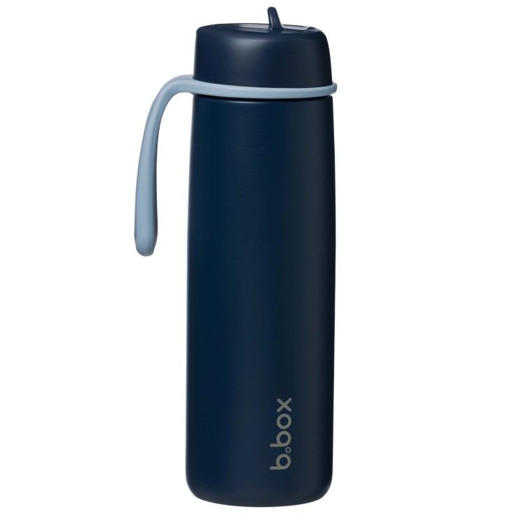 Gourde bouteille isotherme en inox avec paille 690ml