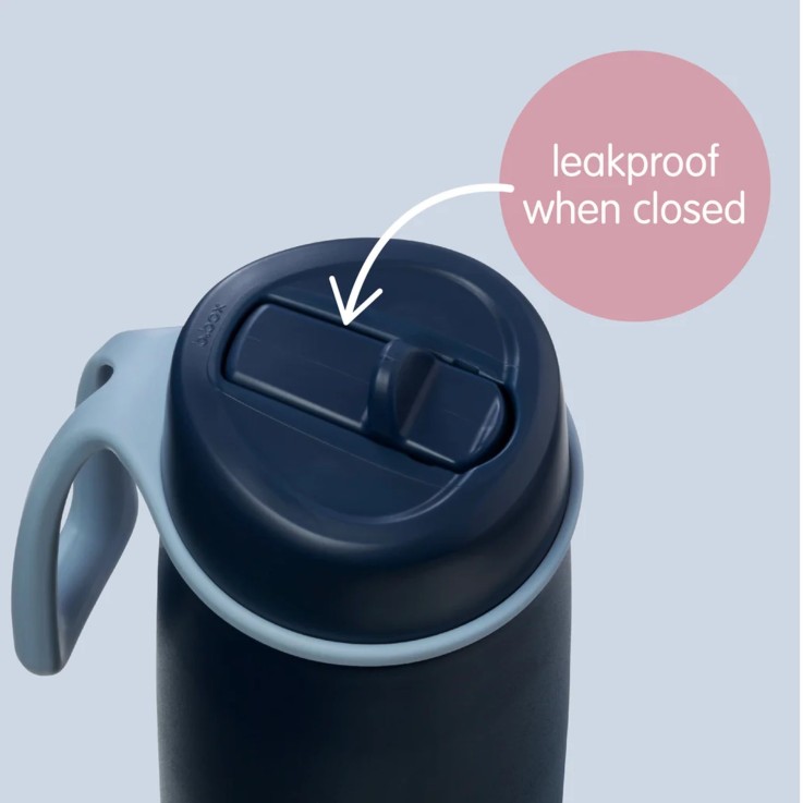 Gourde bouteille isotherme en inox avec paille 690ml