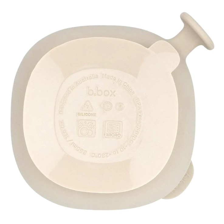 Bol à ventouse en silicone avec couvercle