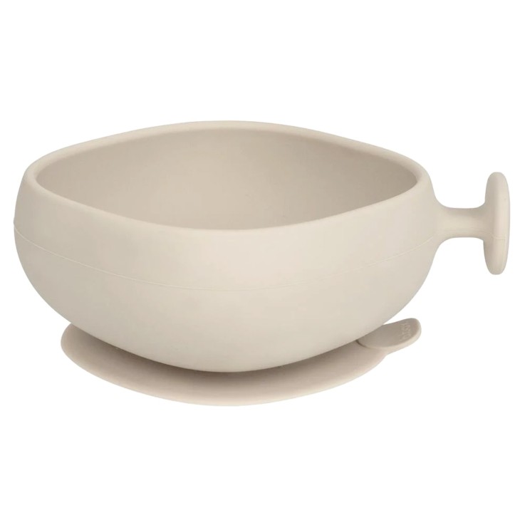 Bol à ventouse en silicone avec couvercle