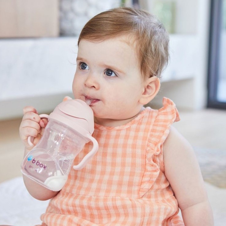 Tasse d'apprentissage bébé à paille lestée anti-fuite