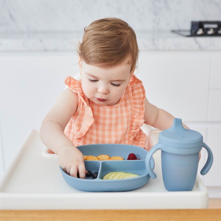 Gobelet à bec silicone bébé – tasse d'apprentissage évolutive