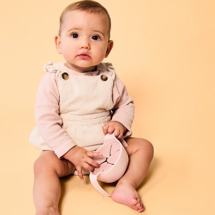 Bol d'apprentissage bébé 3 en 1 avec paille et snack