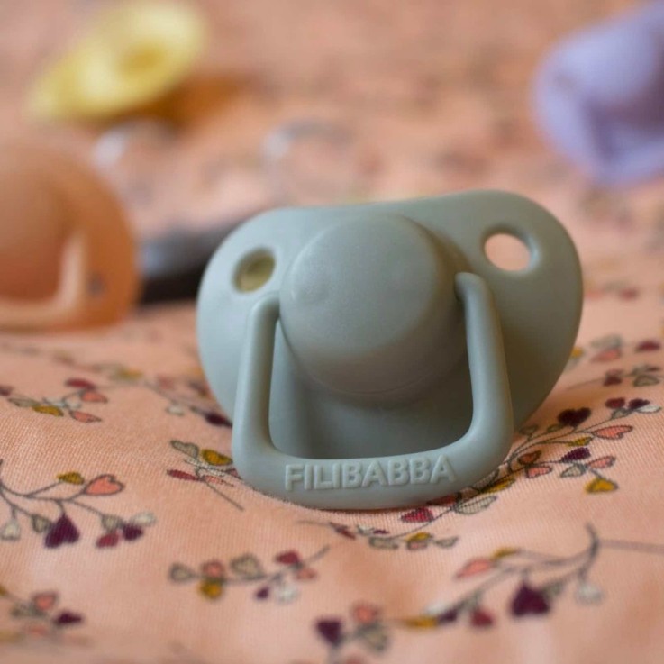 Lot de 2 sucettes anatomique en silicone 6 mois et +