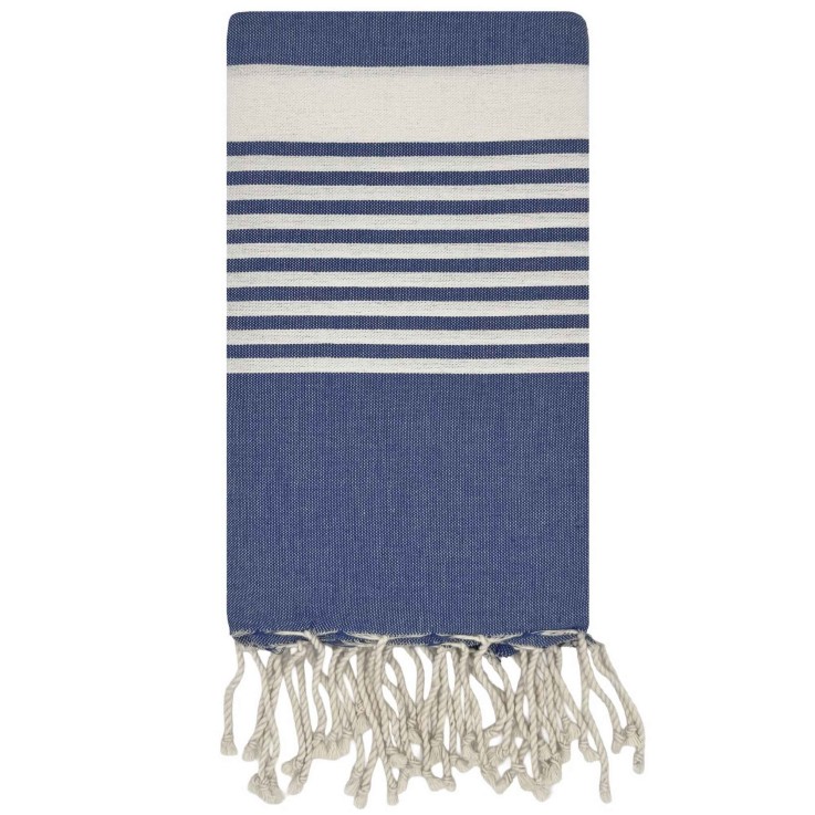 Fouta serviette plage anti sable coton recyclé 1x2 m Moorea