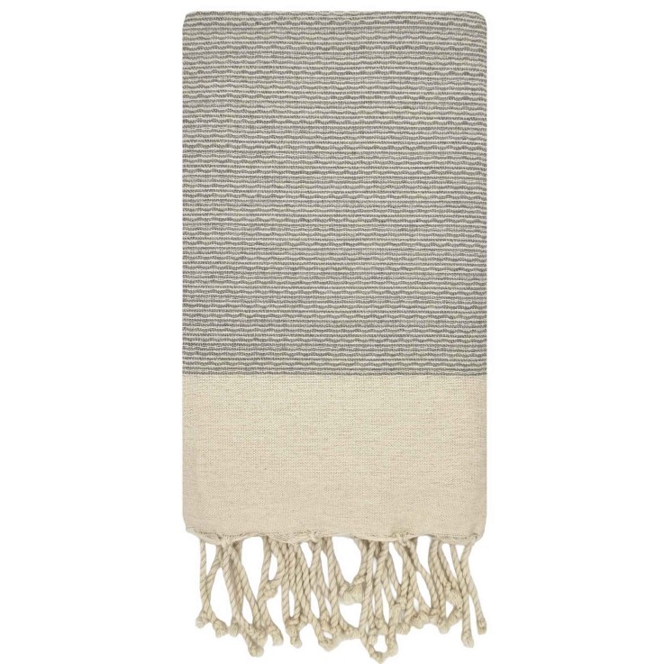 Fouta tunisienne tissage nid d'abeille coton recyclé 1x2 m Ibiza