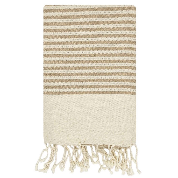 Authentique fouta en nid d'abeille coton recyclé 1x2 m Zanzibar