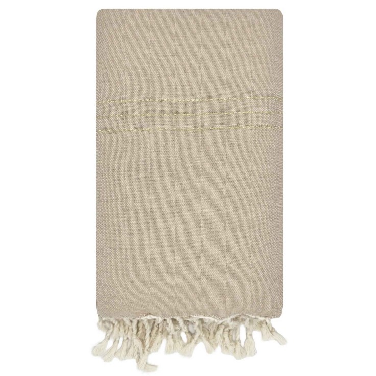 Fouta serviette plage XXL coton recyclé 2x3 m Bali