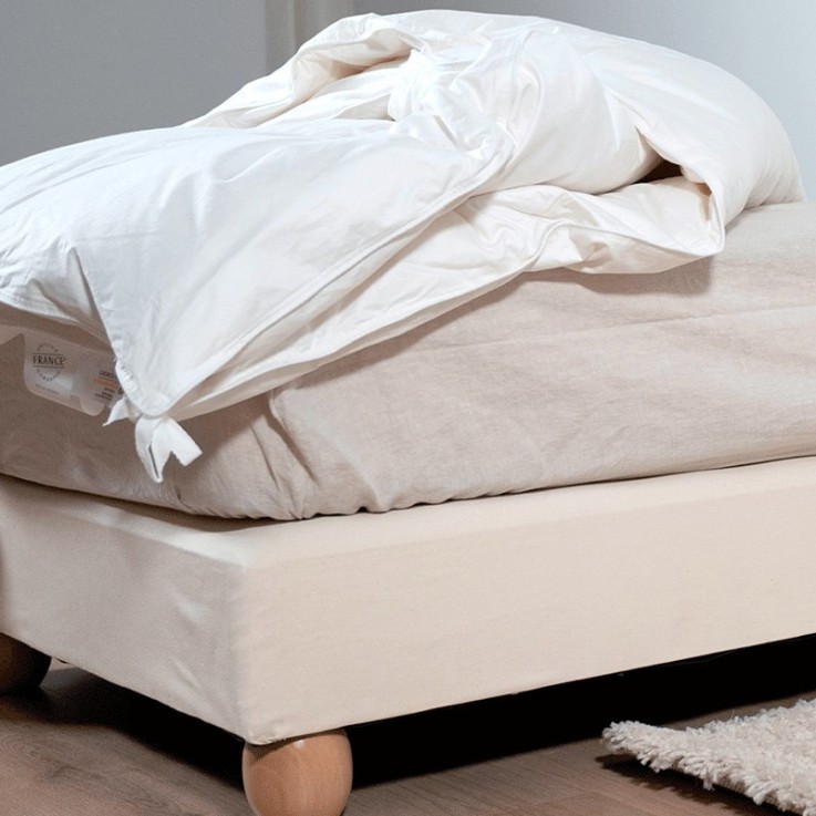 Couette 4 saison enfant en plume et duvet en Coton Bio