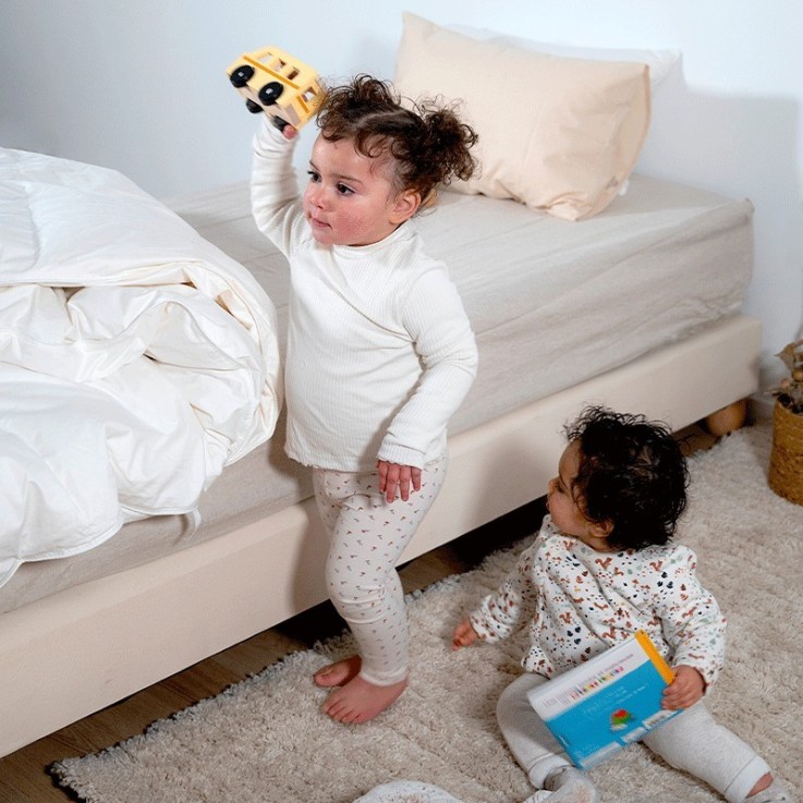 Couette 4 saison enfant en plume et duvet en Coton Bio