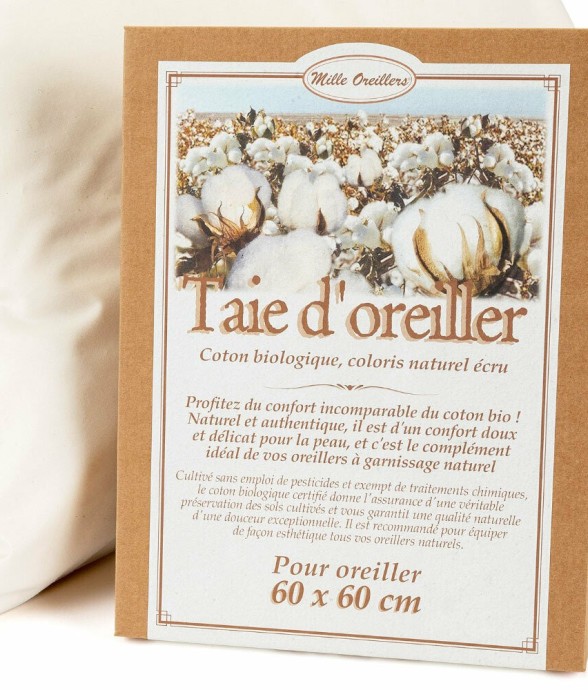 Taie d'Oreiller en coton...