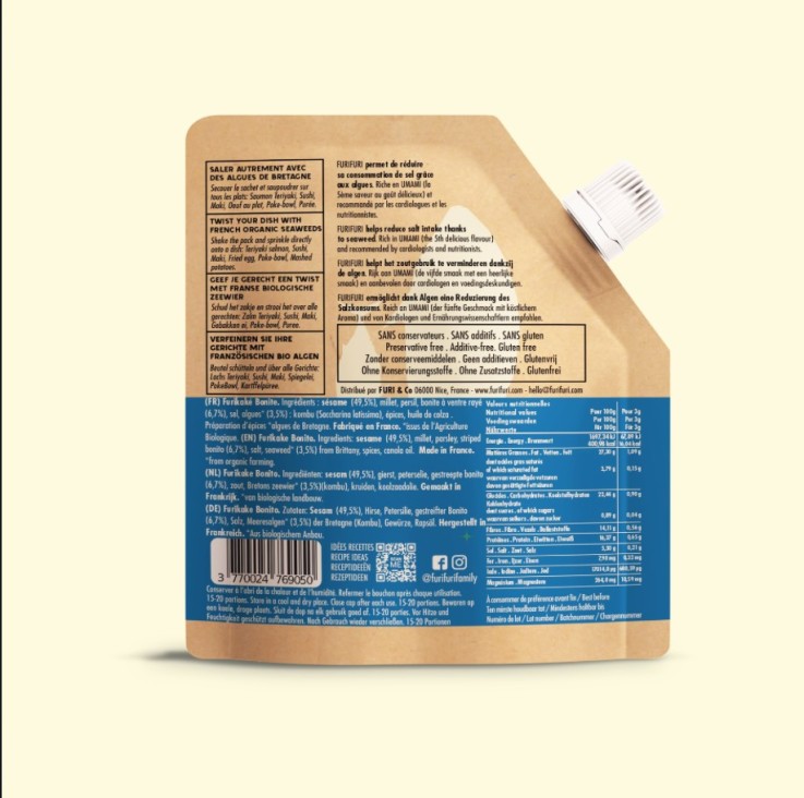 FURIKAKE BONITE DUO - Alternative au sel - Condiment sésame & algues
