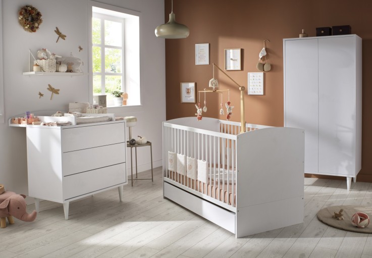 Lit bébé évolutif 70x140 - Little Big Bed - têtes de lit panneaux