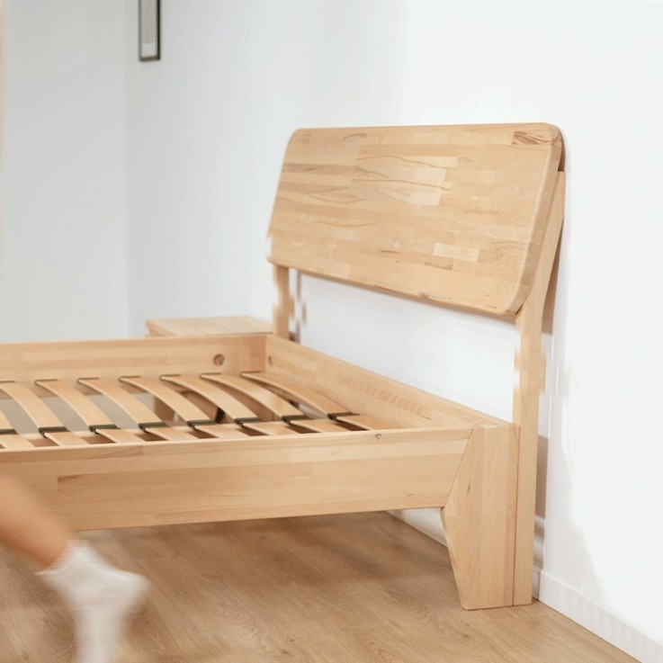 Tête de lit en bois de hêtre pour lit bois Cosme