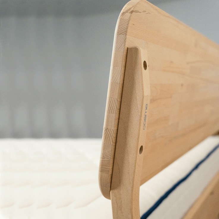 Tête de lit en bois de hêtre pour lit bois Cosme