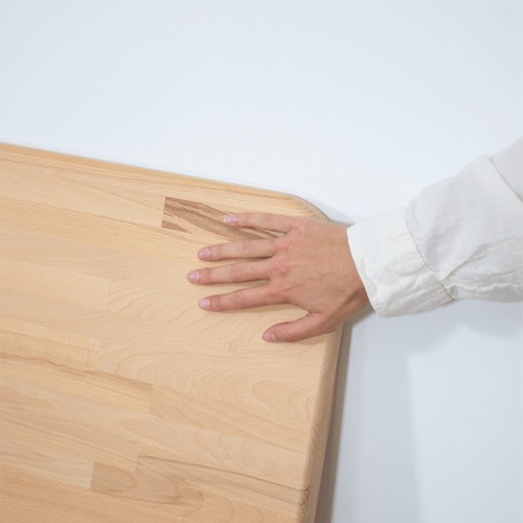 Tête de lit en bois de hêtre pour lit bois Cosme