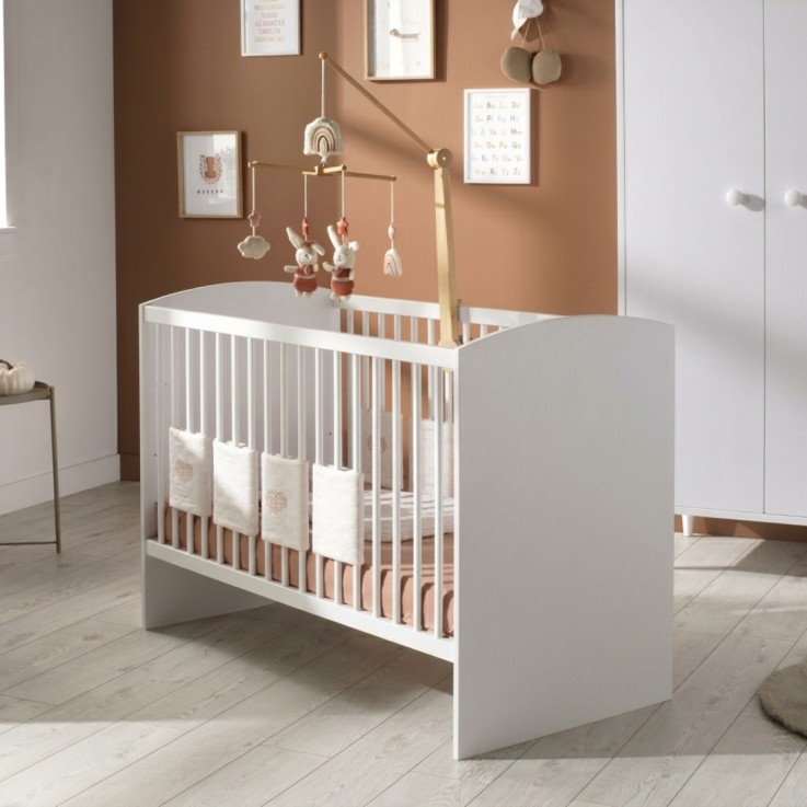 Lit bébé 60x120 - têtes de lit panneaux