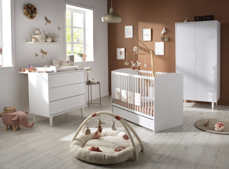 Lit bébé 60x120 - têtes de lit panneaux