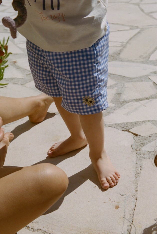 Maillot de bain Mini Me vichy Fibres Recyclées