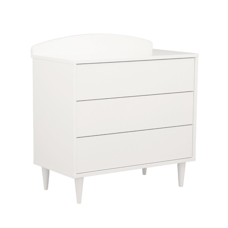 Chambre bébé 2 pièces Milann, Lit bébé 120x60 et Commode à langer