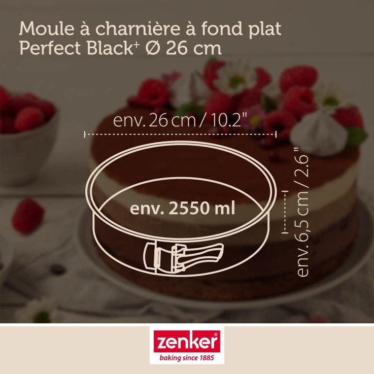 Moule à manqué à charnière 26 cm Zenker PerfectBack+