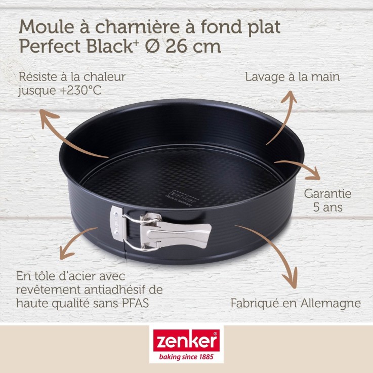 Moule à manqué à charnière 26 cm Zenker PerfectBack+