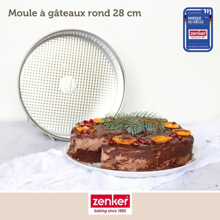 Ensemble de 2 Moules à manqué à charnière 28 cm Zenker Silver