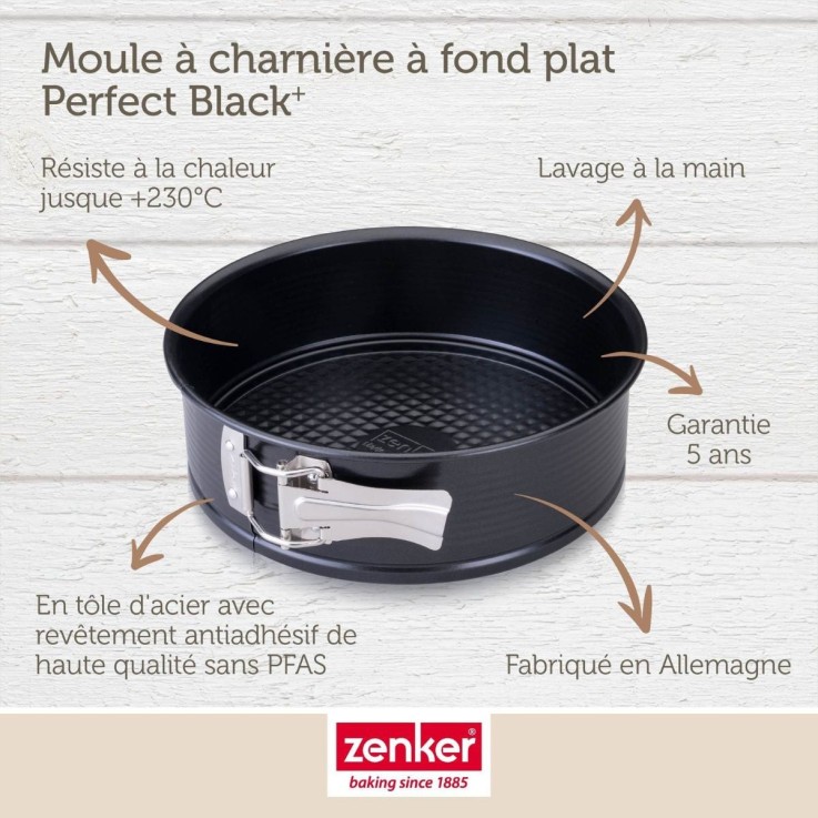 Moule à manqué à charnière 24 cm Zenker PerfectBack+