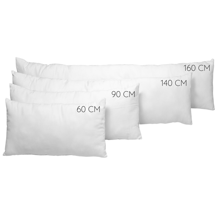 Oreiller traversin plat moelleux pour enfant en satin de coton