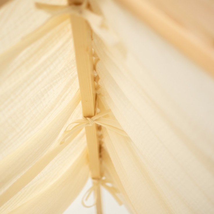 Ciel de lit cabane en gaze de coton