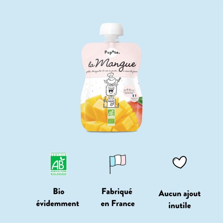 Gourde Repas Bio Mangue - 120 g