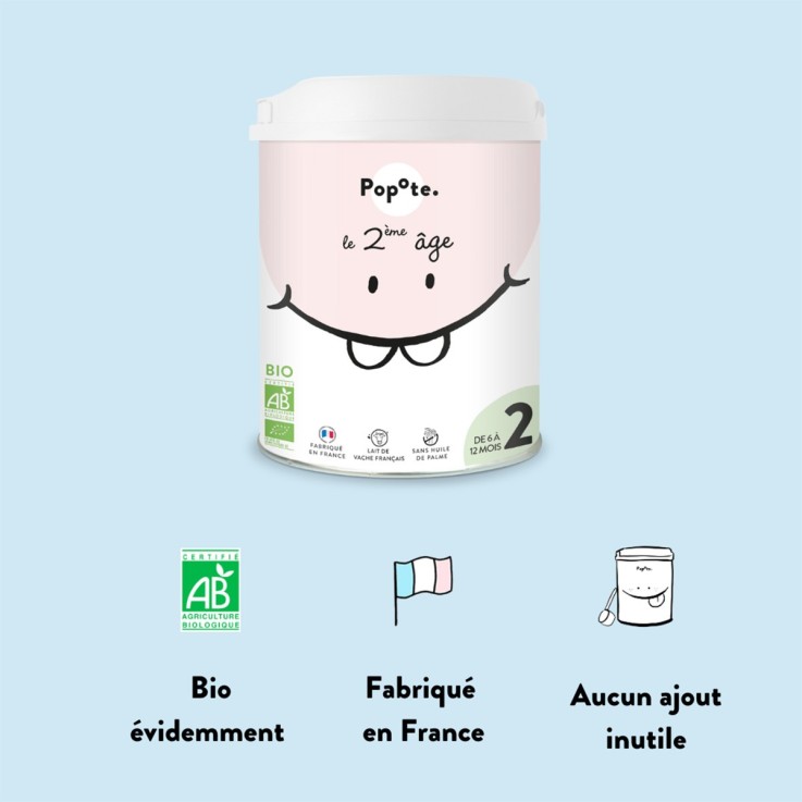 Lait 2ème Âge Bio - 800 g