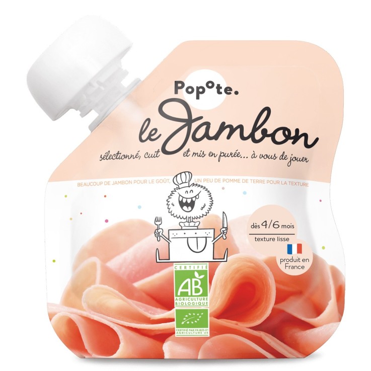 Gourde Repas Bio Jambon - 60 g