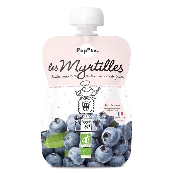 Gourde Repas Bio Myrtilles - 120 g