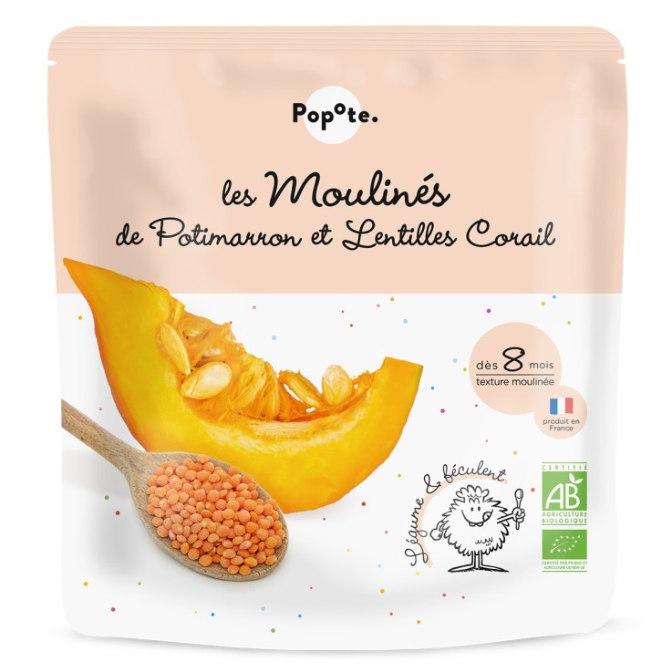 Les Moulinés Potimarron et Lentilles - 180 g