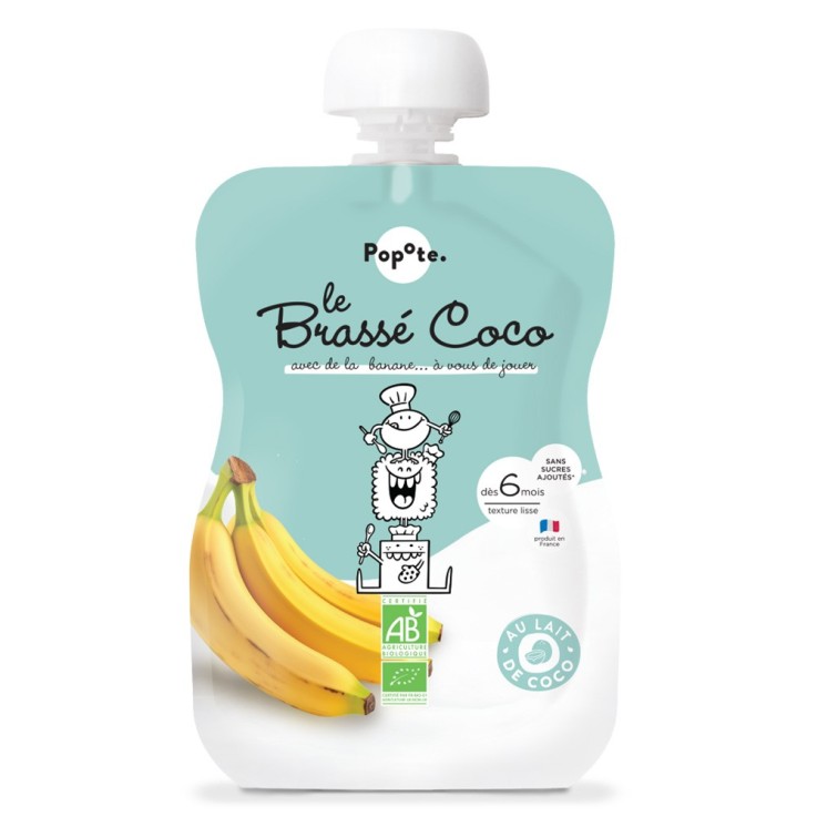 Gourde Repas Bio Brassé Coco Banane - 100 g