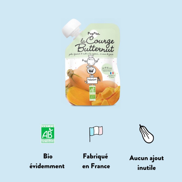 Gourde Repas Bio Courge Butternut - 120 g