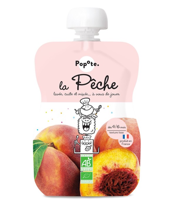 Gourde Repas Bio Pêche - 120 g